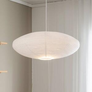 PR Home závesné svietidlo Yuni, biele, Ø 60 cm, biely záves, E14, Biela / opálová, Obývacia izba / jedáleň, Papier / lunolit / lunopal, Škandinávsky, Závesné svietidlo