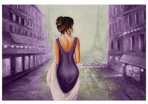 Ručne maľovaný obraz Prechádzka v Paríži Rozmery: 100 x 70 cm