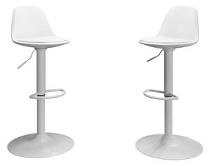 Set barových stoličiek AIKO, 46x82-103x46, biela