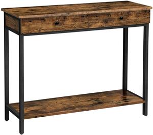 Konzolový stôl, stôl do predsiene s 2 zásuvkami 100 x 35 x 80 cm