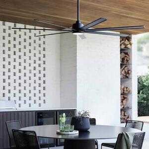 Stropný ventilátor Beacon so svetlom Atlanta black DC silent