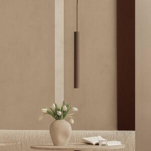 Audo Copenhagen Závesné svietidlo Tubulaire, výška 48 cm, bronz, hliník, Hnedá / staromosadz, Obývacia izba / jedáleň, Hliník, Dizajn, Závesné svietidlo