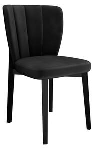 Moderná čalúnená stolička ST106, Dostupné poťahy: Baloo 2072, Farby: čierna Mirjan24 5903211142680