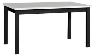 Rozkladací stôl Diesel 80 x 140/180 II, Morenie: biela - L, Farby nožičiek: čierna, Farby nožičiek stola: čierna Mirjan24 5902928152982