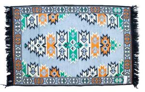 AWG turecký kilim koberec modrý 125x80cm