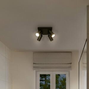 LEDVANCE LED reflektor Octagon stmievateľný, 4-svetelný štvorcový čierny