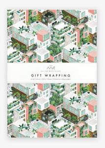 Darčekový baliaci papier – mestská džungľa