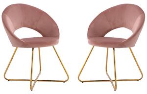 Sada dvoch moderných stoličiek Archie 105, Farby:: MJH-34 Pink Mirjan24 5902928048285