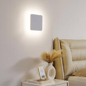 Nástenné svietidlo Lucande LED Elrik, biele, výška 22 cm, kov