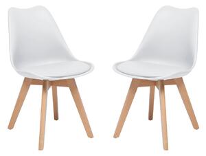Sada dvoch moderných stoličiek Jazz, Farby:: prírodná / biela Mirjan24 5902928891171