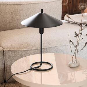 Ferm LIVING Stolná lampa Filo, čierna, okrúhla, železo, 43 cm