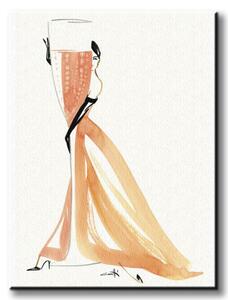 Art Group Obraz na plátne Champagne Rose Canetti Michel Rozmery: 60 x 80 cm