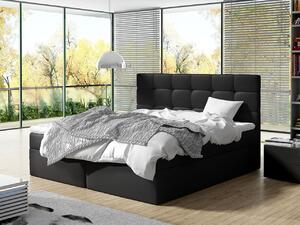 Kontinentálna posteľ 140 cm Cinara (ekokoža soft 011 (čierna). Vlastná spoľahlivá doprava až k Vám domov. 1054103