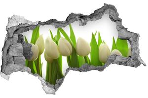 Samolepiaca nálepka na stenu Biele tulipány nd-b-40774671