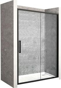 Rea Rapid Slide sprchové dvere 160 cm posuvné čierna polmatná/priehľadné sklo REA-K6406