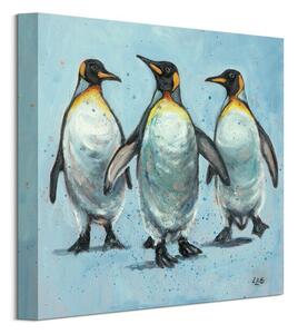 Art Group Obraz na plátne Tučniaci na prechádzke Brown Louise Veľkosť: 30 x 30 cm