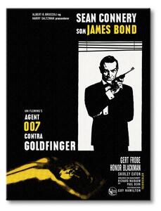 Art Group Obraz na plátne James Bond (Goldfinger - Window) Veľkosť: 30 x 40 cm