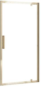 Rea Rapid Swing sprchové dvere 90 cm výklopné zlatá lesklá/priehľadné sklo REA-K5618