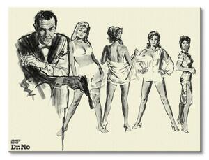 Art Group Obraz na plátne James Bond (Dr. No - Sketch) Veľkosť: 40 x 30 cm