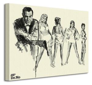 Art Group Obraz na plátne James Bond (Dr. No - Sketch) Veľkosť: 40 x 30 cm