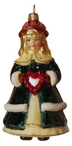 Vianočná figúrka bábika so srdcom