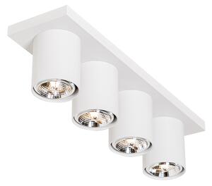 Moderné stropné bodové svietidlo biele 4-svetlo - Tubo