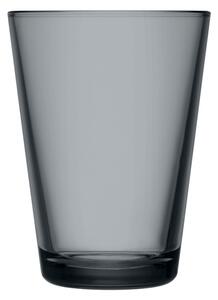 Iittala Poháre Kartio 0,4l, 2ks, tmavo sivé