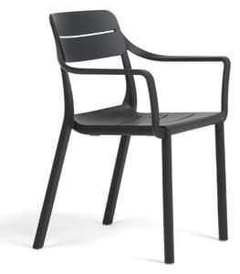 Záhradná stolička s podrúčkami Nardi CASSIA ARMCHAIR Vyhotovenie: Basalto