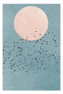Plagát, Obraz - Kubistika - Fly away, (40 x 60 cm)