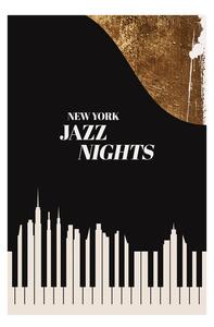 Plagát, Obraz - Kubistika - NY Jazz, (40 x 60 cm)