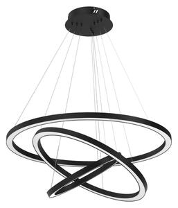 Milagro LED Luster na lanku GALAXIA LED/85W/230V čierna MI2034 + záruka 3 roky zadarmo