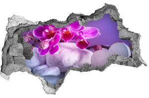 Samolepiaca diera na stenu Orchidea a srdce nd-b-82482729