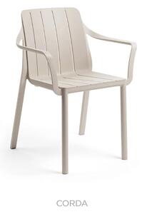 Záhradná stolička s podrúčkami Nardi TIBERINA ARMCHAIR Vyhotovenie: Corda