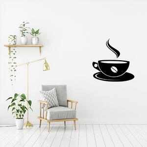 Veselá Stena Samolepka na stenu Pražená káva Farba: černá