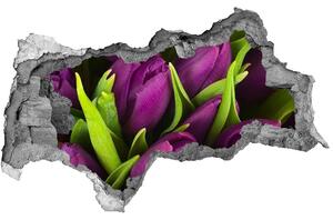 Samolepiaca diera nálepka Fialové tulipány nd-b-89975331