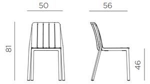 Záhradná zostava Nardi TEVERE 147 + 6 stoličiek TIBERINA Armchair Vyhotovenie: Tortora