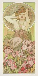 Obrazová reprodukcia The Precious Stones: Amethyst, 1900, Alfons Mucha