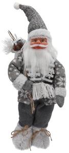 Vianočná dekorácia Santa Claus s vrecom 50 cm