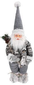 Vianočná dekorácia Santa Claus s vrecom 50 cm