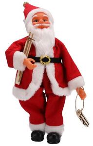 Vianočná dekorácia Santa Claus biela / červená 40 cm