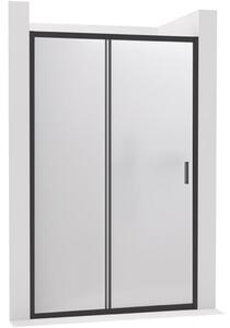 CERANO - Sprchové posuvné dvere Varone LINE Ľ/P - 6 mm - čierna matná, mliečne sklo - 90x195 cm
