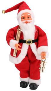 Vianočná dekorácia Santa Claus biela / červená 40 cm