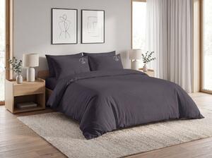 Bavlnené obliečky PLAIN BEAUTY tmavo sivé Rozmer obliečky: 60 x 70 cm | 140 x 220 cm