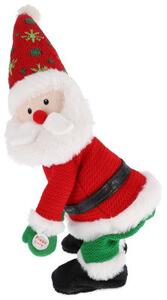 Vianočná dekorácia Santa Claus zelená / červená 40 cm