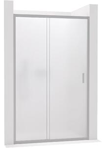 CERANO - Sprchové posuvné dvere Varone LINE Ľ/P - 6 mm - chróm, mliečne sklo - 90x195 cm
