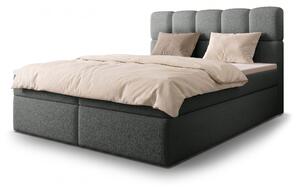 Jednolôžková boxspring posteľ s úložným priestorom Massimo 120x200 - sivá