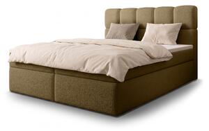 Jednolôžková boxspring posteľ s úložným priestorom Massimo 120x200 - hnedá