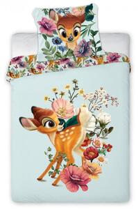 Faro Obliečky do postieľky Bambi a lúčne kvety,100x135/40x60 cm