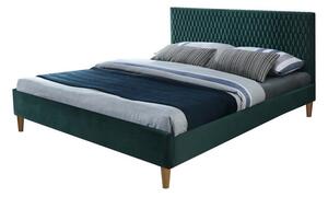 SI Manželská posteľ Arnica s roštom - zelená Rozmer: 140x200