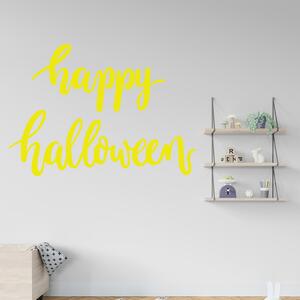Veselá Stena Samolepka na stenu Happy Halloween Farba: černá